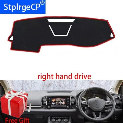 Car Dashboard Cover Mat for Skoda KAROQ 2018 Right Hand Drive Dashmat Pad Dash Mat Covers Dashboard Accessories