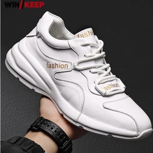 Athlete Men Outdoor Running Shoes Cow Split Leather Lace Up Sports Sneakers Black White Jogging Trainers Fitness Training Shoes