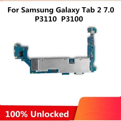 Original Unlocked For Samsung Galaxy Tab 2 7.0 P3100 P3110 Motherboard 3G&WIFI Android Mainboard Circuits Cable Full Tested