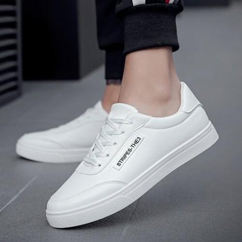 Men Fashion Little White Shoes Summer Comfy Breathable Mans Casual Shoes 2021 New Wear Resitant Non-slip Anti-Odor Male Sneakers