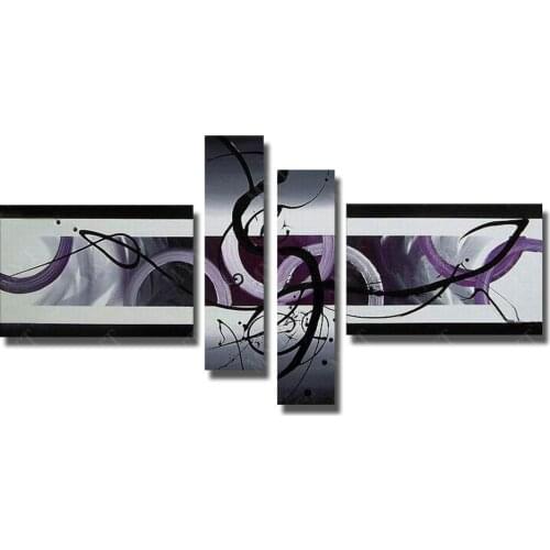 Paintbrush Modern Abstract Wall Pictures Hand Made Oil Painting on Canvas for Living Room Decor High Quality Art Painting