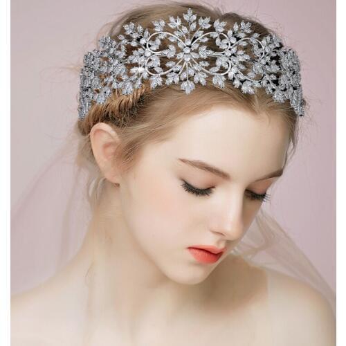 Crown HADIYANA Charming Corona Princesa Fashion Womens Jewelry Temperamento Nupcial Boda Vintage BC5366 Accesorios Para El Cabe
