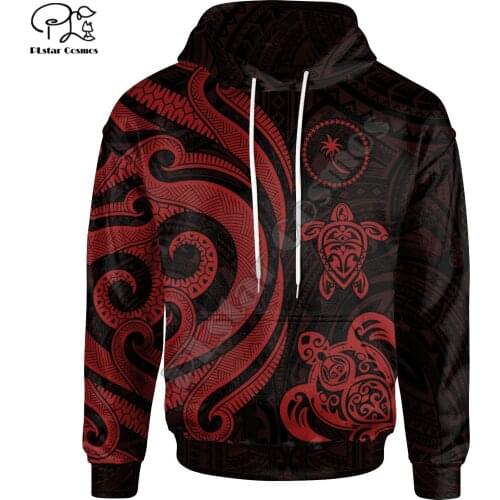 Polynesian Island Chuuk Country Flag Tribal Culture Retro Streetwear Tracksuit Men/Women Pullover 3DPrint Jacket Zip Hoodies A-7