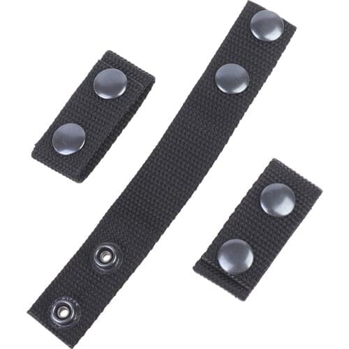 4Pcs/Set Tactical Belt Buckle Military Accessory Double Snaps Nylon Tactical Belt Loop Holder Keeper