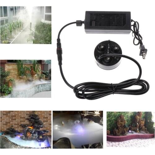 3 Head Mist Maker Atomizer Ultrasonic Air Humidifier Fogger Nebulizer US Plug