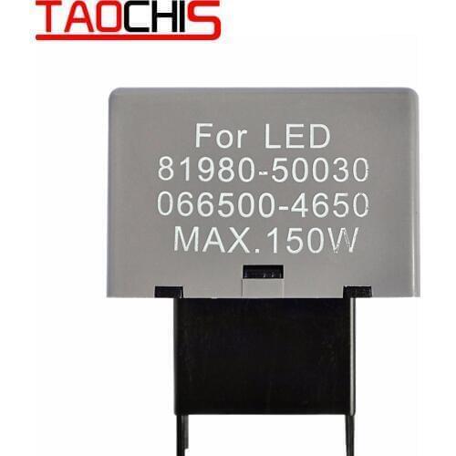 Taochis CF18 LED Flasher 8 Pin Relay Module Fix Car Turn Signal Light Error Flashing Blink 81980-50030 06650-4650 Max 150W