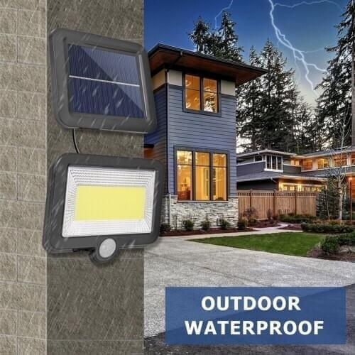 IP65 Waterproof LED Solar Wall Light Outdoor Garden Yard Lamp LED Spot Light Remote Control Motion Sensor Garden Path Wall Light