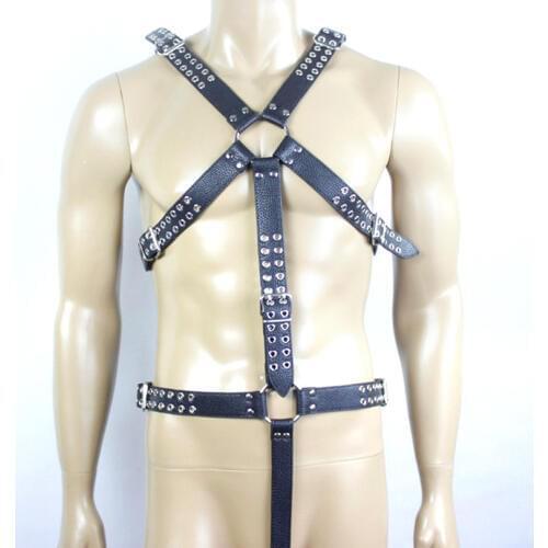 High quality leather belt bdsm bondage harness male bondage bdsm fetish wear slave restraints sex products for adult games toys