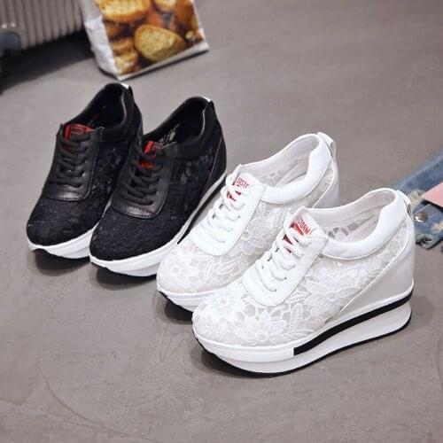 YSHUNIJ 2021 Spring and Summer New Korean Version of Muffin Bottom Mesh Yarn Breathable Spot Fashion Casual Single Shoe Girl