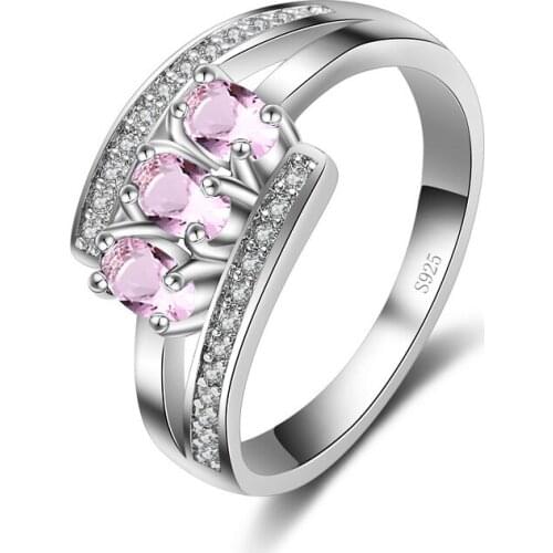 Top Vendeur 925 Sterling Silver Women Wedding Rings Dedicate Cubic Zircon Jewelry Metal Knuckle Rings Birthday Gift Daily Bijoux