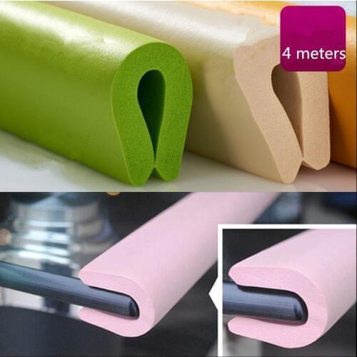 4 meters T Type Doors and for Windows Foam Soundproofing Seal Strip glass Collision Avoidance sponge sealing strip