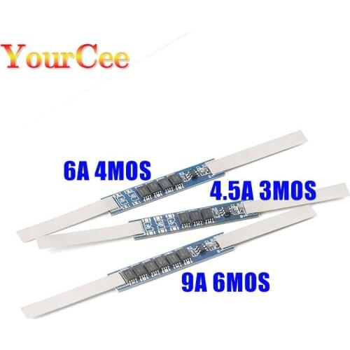 10pcs 4.5A 6A 9A BMS Protection Board For 1S 3.7V 18650 Li-Ion Lithium Battery With Solder Belt new and high quality