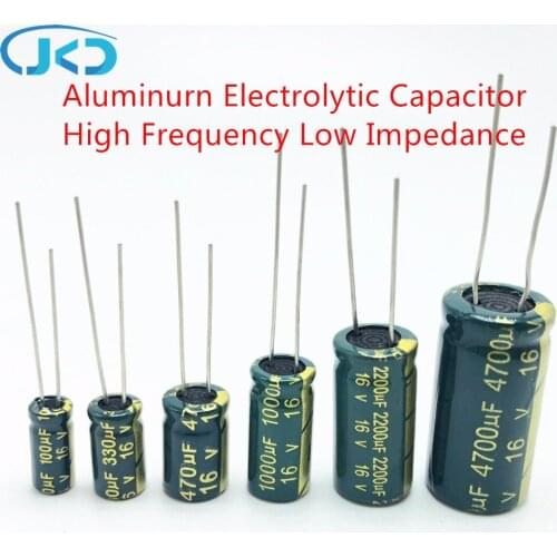 2-20pcs 6.3V High Frequency Low ESR Aluminum Capacitor 1000UF 1500UF 1800UF 2200UF 3300UF 10000UF 6.3V 20