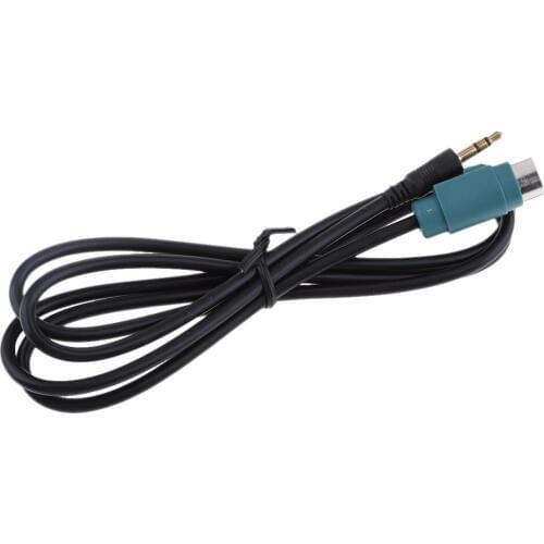 3.5mm Aux Input Cable for Alpine KEC-236B Play Music with iPhone 4 5 6 iPod MP3 Player