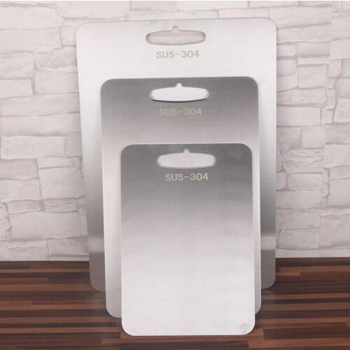 304 stainless steel cutting board Sterile mildew proof chopping board Fruit cutting board Rectangular mini chopping board