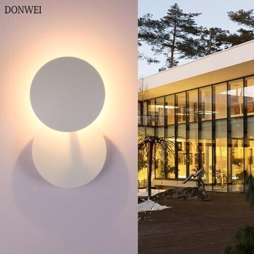 5W LED Wall Light 360 Degree Rotation Adjustable Bedside Wall Lamp Creative Indoor Living Room Corridor Garden porch Lighting