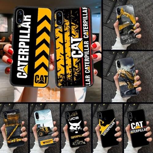 Caterpillars CAT Phone case For Huawei Honor 6 7 8 9 10 10i 20 A C X Lite Pro Play black luxury coque fashion prime tpu shell 3D