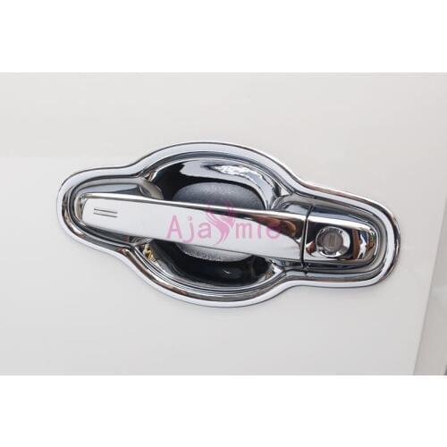 Chrome Car Styling Door Handle Bowl Insert Trim Cover Overlay Panel For Toyota Alphard VELLFIRE 30 2016-2019 Accessories
