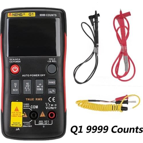 Lcr Meter Q1 Digital Multimeter Auto Wire Test Meter 9999 Analog Tester Capacitor Ohm True RMS Professional DIY Transistor