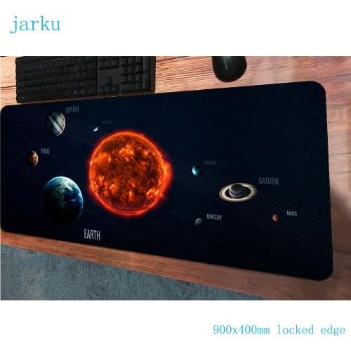Solar system mouse pad Beautiful 900x400x2mm gaming mousepad gamer mouse mat pad Customized computer large desk padmouse mat
