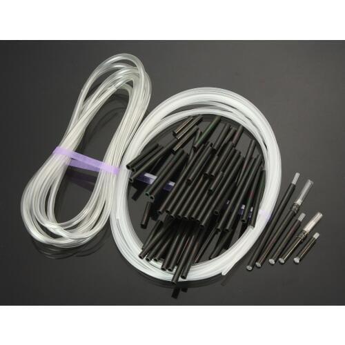 Brass Metal Tubes Fly Tying Materials US Tubes+Liner Tube+Junction Tubeing-60pcs per pack ( Black )