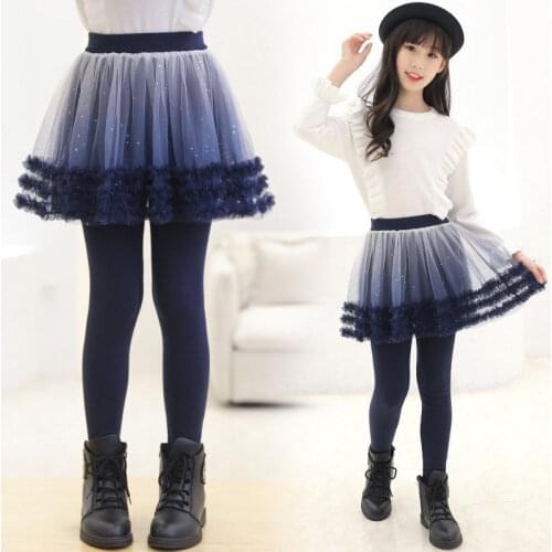 Girls Legging Skirt-pants Girls Princess Starry sky Cake Skirt Pants Girl Leggings Kids Pantskirts Spring Fall Bottoms Leggings