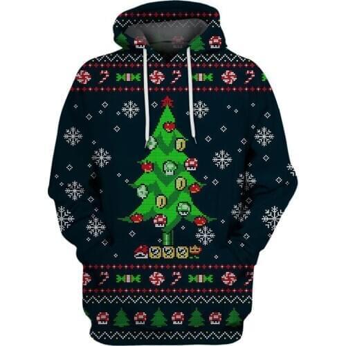 2020 Hot mario XMAS GAME 3D All Over Printed Shirts 3D Print Hoodie/Sweatshirt/Zipper Man Women Merry Christmas hoodies top 9562