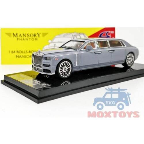 SmallCarArt 1:64 Rolls Royce Phantom VIII EWB Grey Diecast Model Car