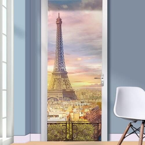 MT195 2PCS*38.5CM*200CM door stickers wardrobe refrigerator stickers sliding door stickers home decoration stickers