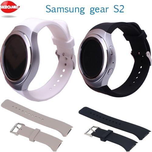 New Watchband For Smart Samsung Gear S2 Watch Band Stylish Silicone Replacement Strap SM-R720 SSGS2SS Sport Silicone Watchbands