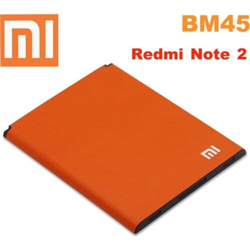 Xiao mi 100% Orginal BM45 3060mAh Battery For Xiaomi Redmi Note 2 BM45 High Quality Phone Replacement Batteries