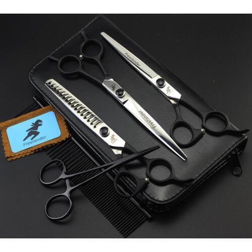 Freelander Professional Pet Grooming Scissors Set 7 Inch,Scissors For Dog Grooming,Dog Grooming Shears,Pet Makas