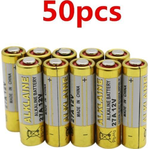 50pcs/lot Alkaline 12V 27A A27 27AE 27MN L828 Primary Dry Batteries Electronic Toys Battery Wholesales 100% New Drop Ship