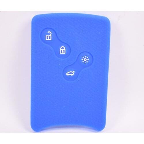 Silicone Car Remote Key Case Cover Shell Bag Fit For RENAULT Laguna Koleos Capture Clio Megane 4 Buttons Key