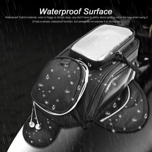 Motorcycle Tank Bag Waterproof Motorcycle Magnetic Fuel Tank Bag Bag Waterproof Mochila Moto Backpack Multi-functional Tail Ba