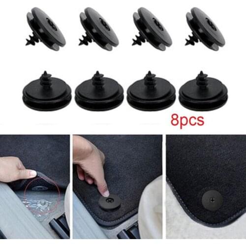 8pcs Universal Car Floor Mat Clips Retention Holders Grips Carpet Fixing Clamps Buckles Anti Skid Fastener Retainer Resistant