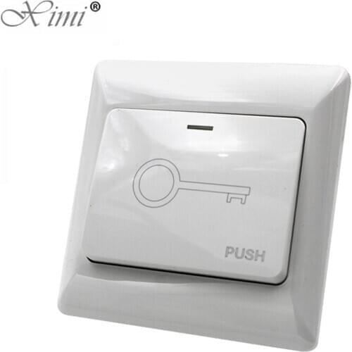 Mounted Exit button With bottom Box for RFID reader card open door Access Switch Suitable for all kinds of Electric Lock