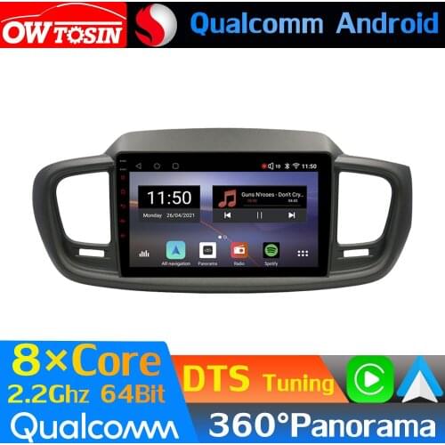 Qualcomm 8Core Android Car Media For Kia Sorento 3 Prime UM RHD 2014-2020 GPS 360 Panoramic Radio CarPlay DTS HIFI Optical HDMI