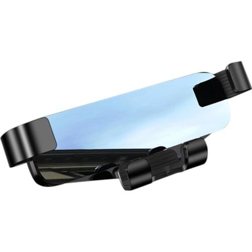 Air Outlet Clip Mounts Stand GPS Gravity Navigation Bracket Gravity Metal Mirror Navigation Shading Light Weight And Easy Using