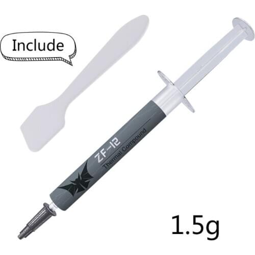 ZF-12 High Performance Thermal Conductive Grease Paste 1.5g for In-tel Processor CPU GPU Cooler Cooling Fan Heatsink