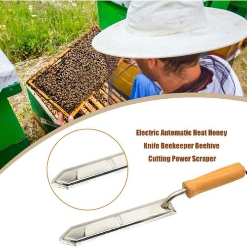 1Pcs Bee Tool Power Cut Heat Honey Knife 220V Honey Cutter Beehive Beekeeper Electric Automatic Power Scraper Bee Extractor Tool