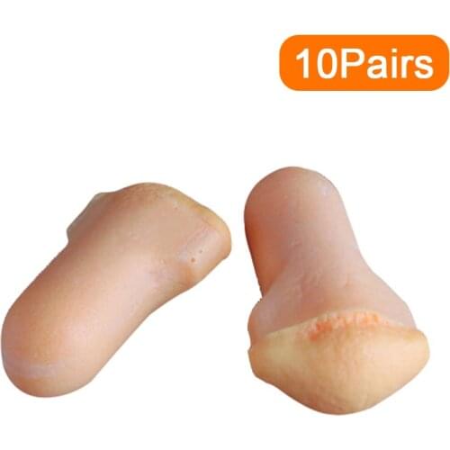 10Pairs comfort earplugs noise reduction Foam Soft Ear Plugs Noise Reduction Earplugs Protective for sleep slow rebound earplugs