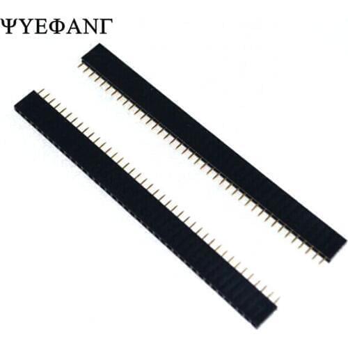 10PCS New 1*40Pin 2.54mm 40 Pin Female Single Row Pin Header Strip