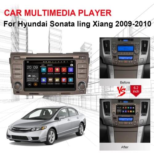 2 Din Android 9.0 Car Radio Stereo GPS Navigation For Hyundai Sonata Ling Xiang 2009 2010 Bluetooth DVD Multimedia Player
