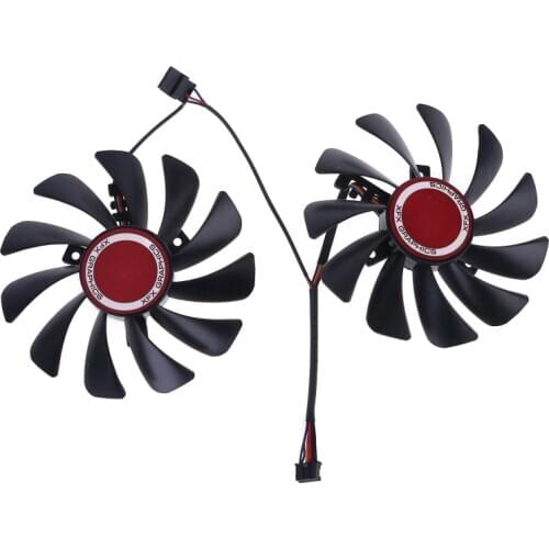 2pcs 95mm FDC10U12S9-C CF1010U12S Cooler Fan for XFX Radeon RX580 RX590 Graphics Card Cooling Fan