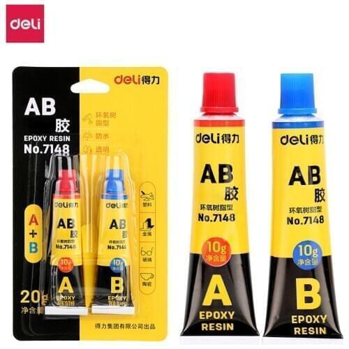 20G Deli high quality AB glue a + B energy glue plastic metal glass ceramic strong glue multifunctional glue