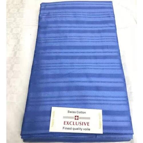 2021 High Quality African Lace Swiss Voile Lace Fabrics 100% Cotton Lace Fabric Embroidery Atiku Fabric For Man sewing 10Yards