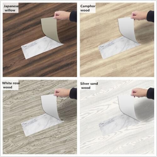 20x300cm Imitation Camphor Wood Grain Floor Sticker Adhesive PVC Wallpaper Bedroom Home Decoration Ground Stickers Wall Decals