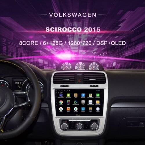 Car DVD For VW SCIROCCO ( 2015---) Manual A/CCar Radio Multimedia Video Player Navigation GPS Android 10.0 Double Din