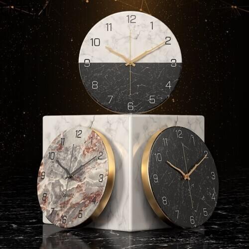 Large Metal Wall Clock Large 3d Nordic Creative Living Room Silent Modern Luxury Gold Watch Wall Crackle Glass Clock Shabby Chic